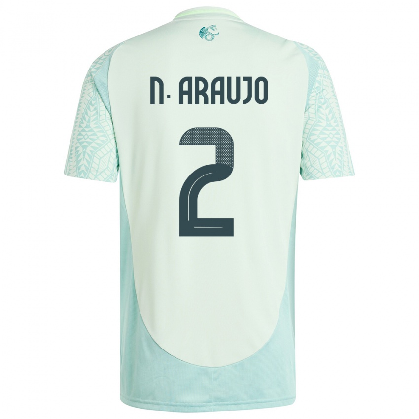 Niño Camiseta México Nestor Araujo #2 Lino Verde 2ª Equipación 24-26 La Camisa