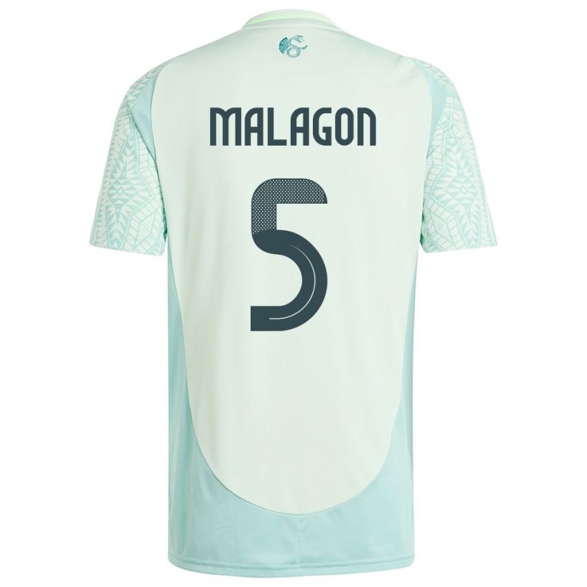 Niño Camiseta México Luis Malagon #5 Lino Verde 2ª Equipación 24-26 La Camisa