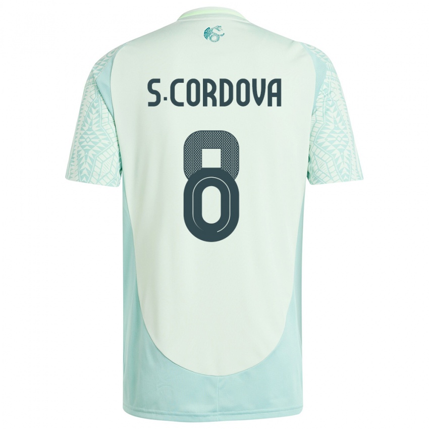 Niño Camiseta México Sebastian Cordova #8 Lino Verde 2ª Equipación 24-26 La Camisa