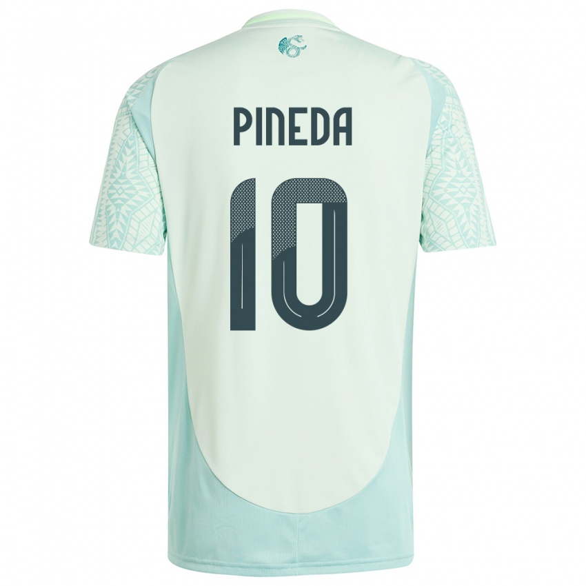 Niño Camiseta México Orbelin Pineda #10 Lino Verde 2ª Equipación 24-26 La Camisa