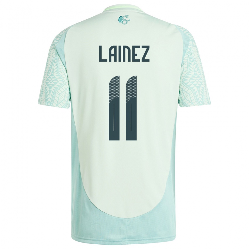 Niño Camiseta México Diego Lainez #11 Lino Verde 2ª Equipación 24-26 La Camisa