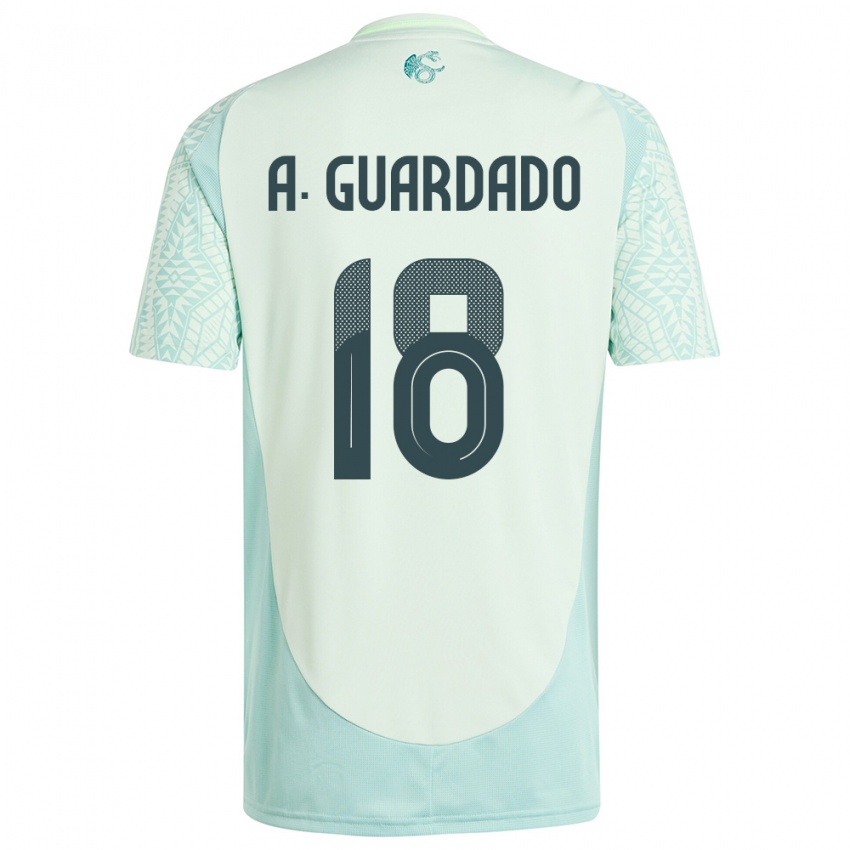 Niño Camiseta México Andres Guardado #18 Lino Verde 2ª Equipación 24-26 La Camisa