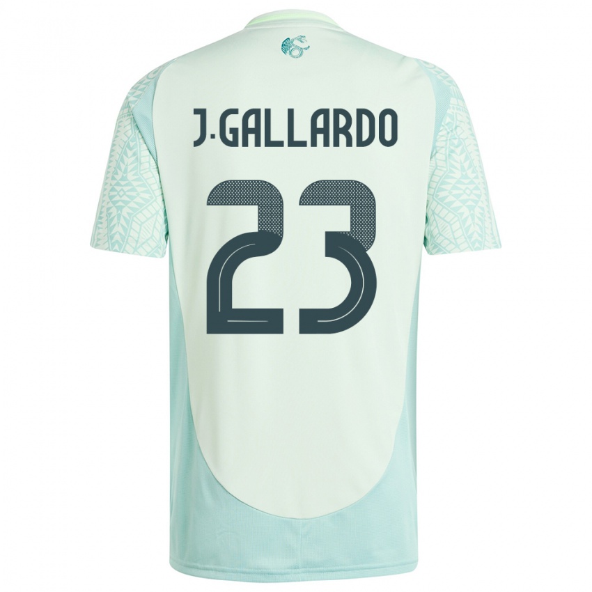 Niño Camiseta México Jesus Gallardo #23 Lino Verde 2ª Equipación 24-26 La Camisa