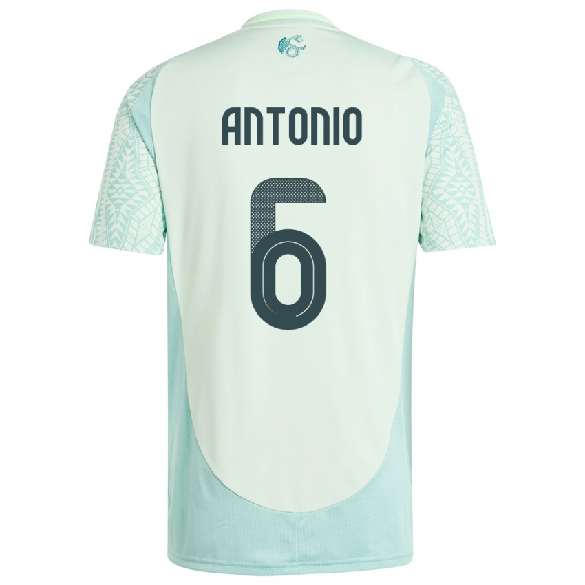 Niño Camiseta México Nancy Antonio #6 Lino Verde 2ª Equipación 24-26 La Camisa