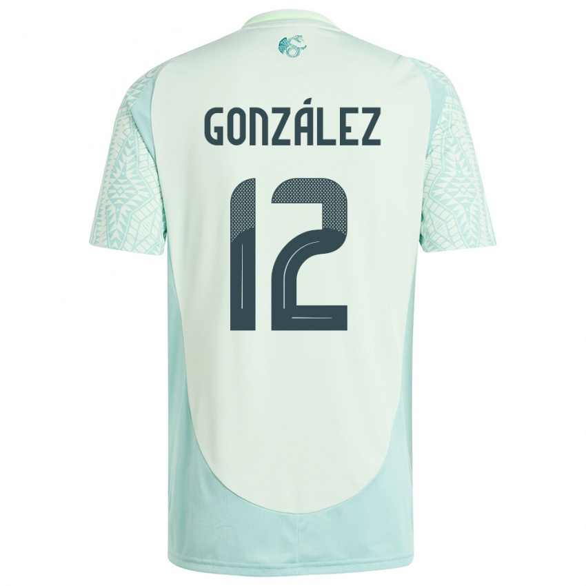 Niño Camiseta México Itzel Gonzalez #12 Lino Verde 2ª Equipación 24-26 La Camisa