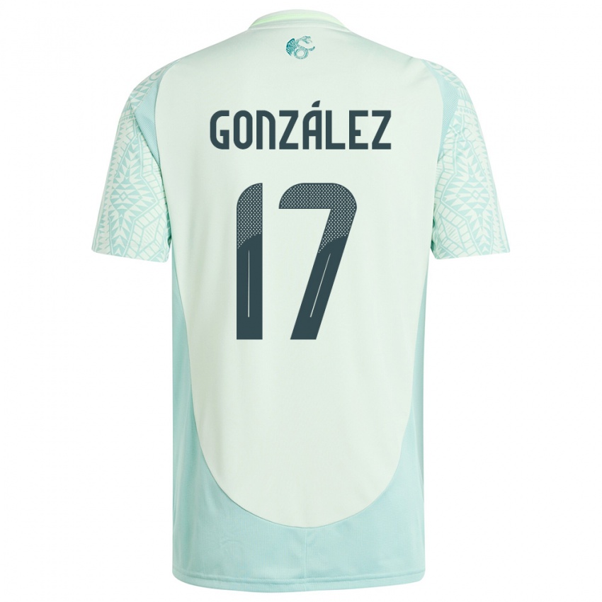 Niño Camiseta México Alison Gonzalez #17 Lino Verde 2ª Equipación 24-26 La Camisa