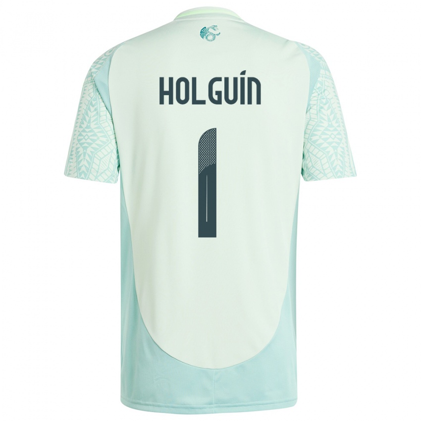 Niño Camiseta México Hector Holguin #1 Lino Verde 2ª Equipación 24-26 La Camisa