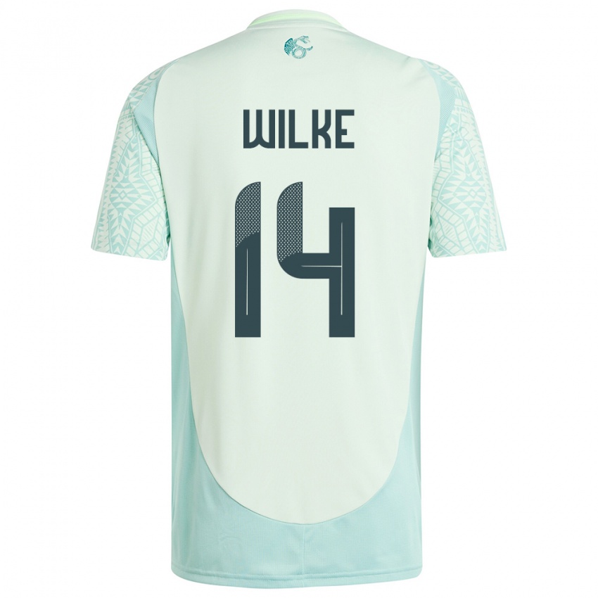 Niño Camiseta México Teun Wilke #14 Lino Verde 2ª Equipación 24-26 La Camisa