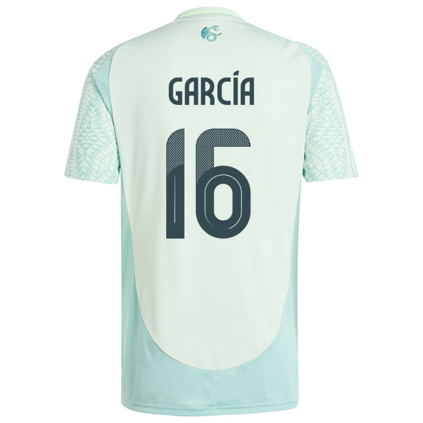Niño Camiseta México Uziel Garcia #16 Lino Verde 2ª Equipación 24-26 La Camisa