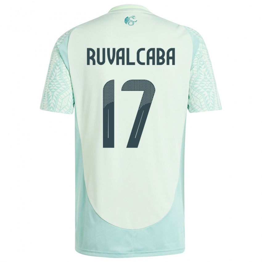 Niño Camiseta México Jorge Ruvalcaba #17 Lino Verde 2ª Equipación 24-26 La Camisa