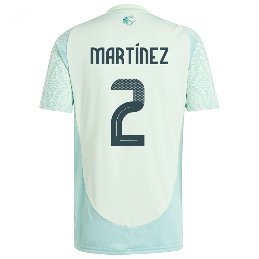 Niño Camiseta México Emilio Martinez #2 Lino Verde 2ª Equipación 24-26 La Camisa