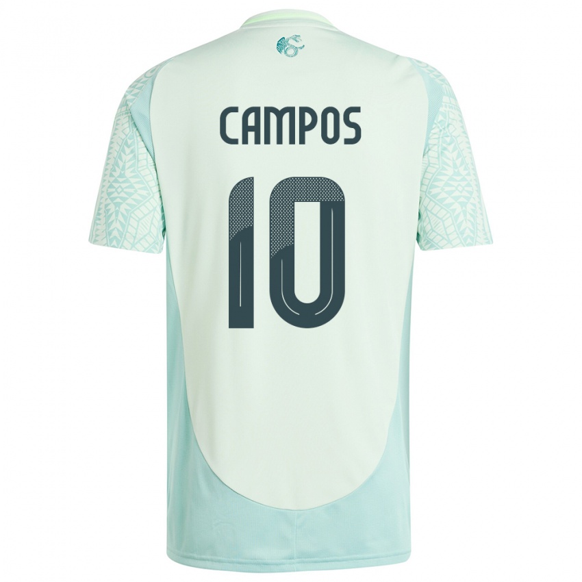 Niño Camiseta México Karel Campos #10 Lino Verde 2ª Equipación 24-26 La Camisa