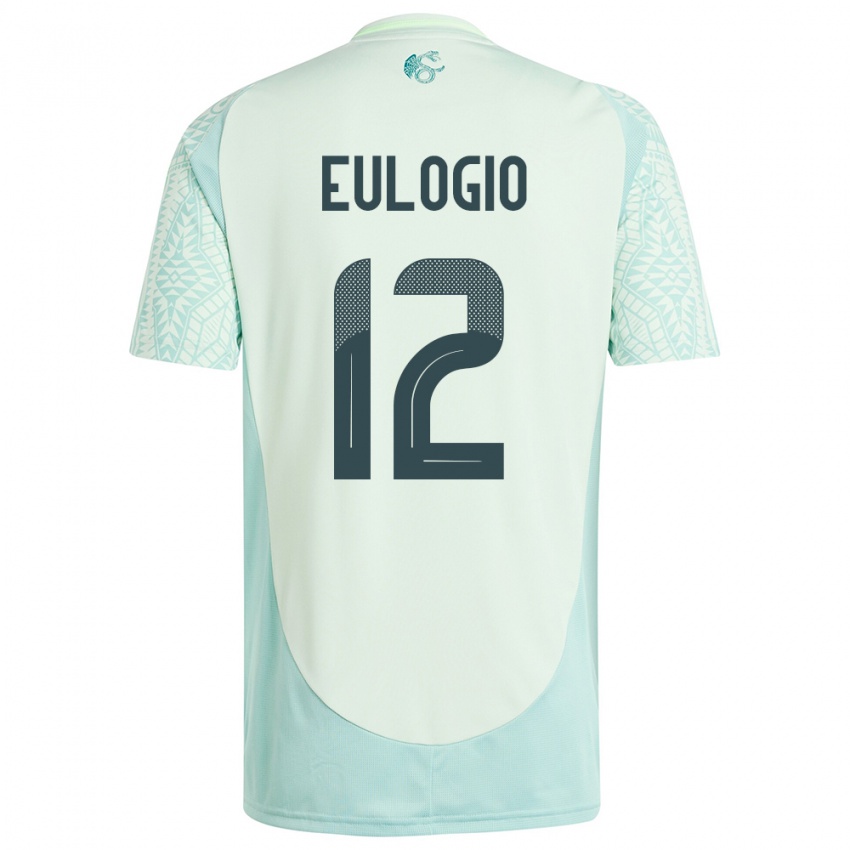 Niño Camiseta México Jose Eulogio #12 Lino Verde 2ª Equipación 24-26 La Camisa