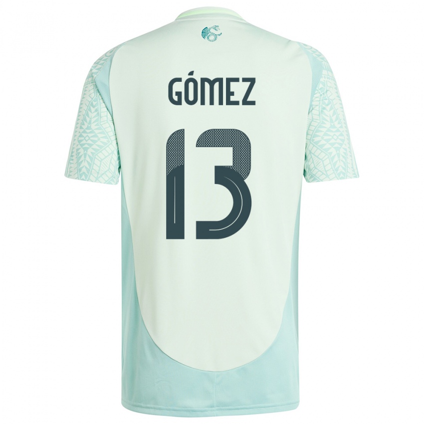 Niño Camiseta México Diego Gomez #13 Lino Verde 2ª Equipación 24-26 La Camisa