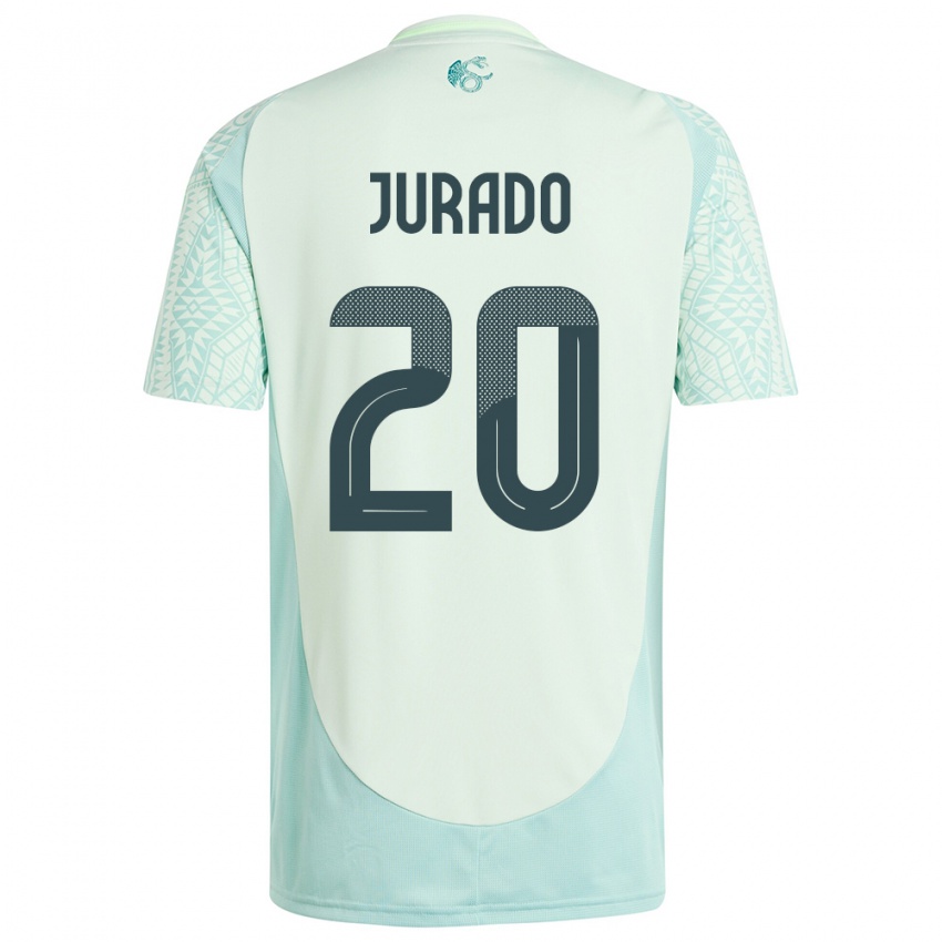 Niño Camiseta México Heriberto Jurado #20 Lino Verde 2ª Equipación 24-26 La Camisa
