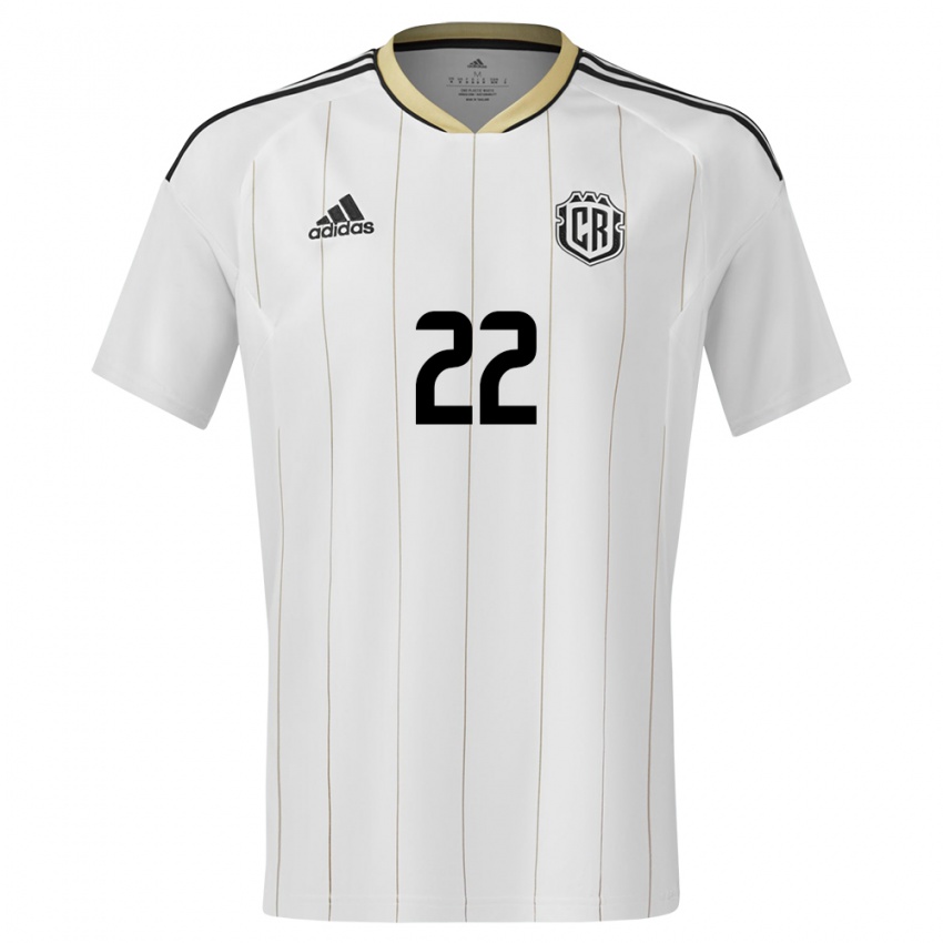 Niño Camiseta Costa Rica Carlos Martinez #22 Blanco 2ª Equipación 24-26 La Camisa