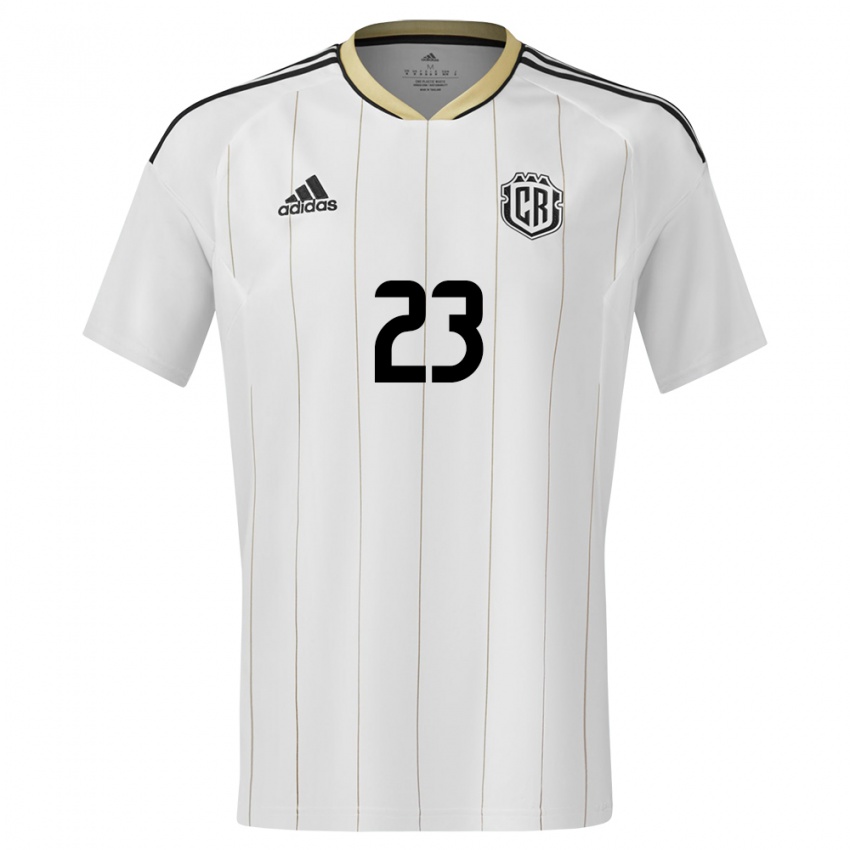 Niño Camiseta Costa Rica Daniela Solera #23 Blanco 2ª Equipación 24-26 La Camisa