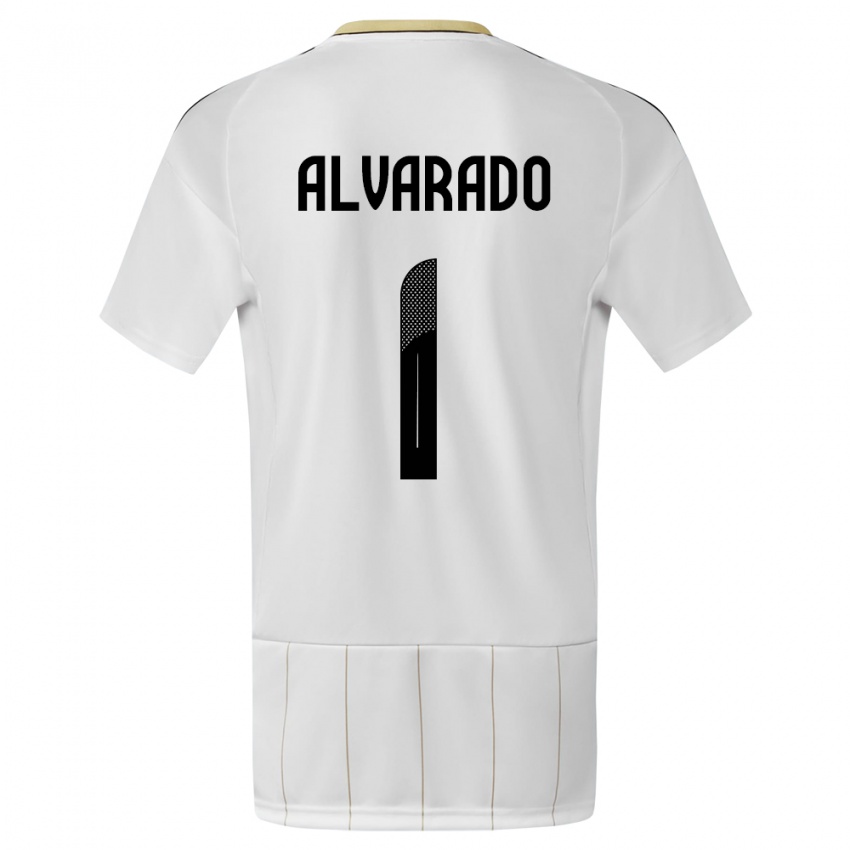 Niño Camiseta Costa Rica Esteban Alvarado #1 Blanco 2ª Equipación 24-26 La Camisa