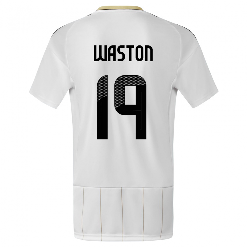 Niño Camiseta Costa Rica Kendall Waston #19 Blanco 2ª Equipación 24-26 La Camisa