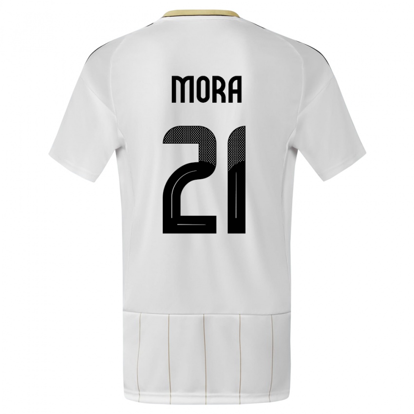 Niño Camiseta Costa Rica Carlos Mora #21 Blanco 2ª Equipación 24-26 La Camisa