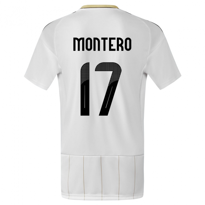 Niño Camiseta Costa Rica Michelle Montero #17 Blanco 2ª Equipación 24-26 La Camisa