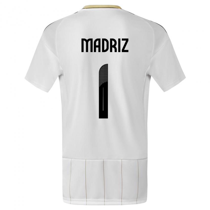 Niño Camiseta Costa Rica Abraham Madriz #1 Blanco 2ª Equipación 24-26 La Camisa