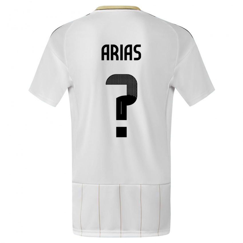 Niño Camiseta Costa Rica Jose Arias #0 Blanco 2ª Equipación 24-26 La Camisa