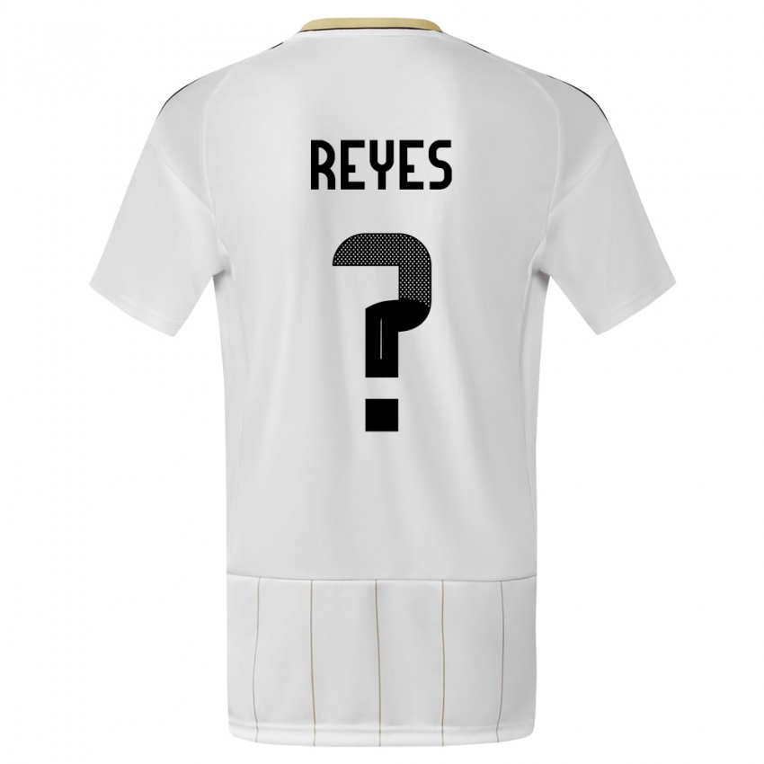 Niño Camiseta Costa Rica Kenan Reyes #0 Blanco 2ª Equipación 24-26 La Camisa
