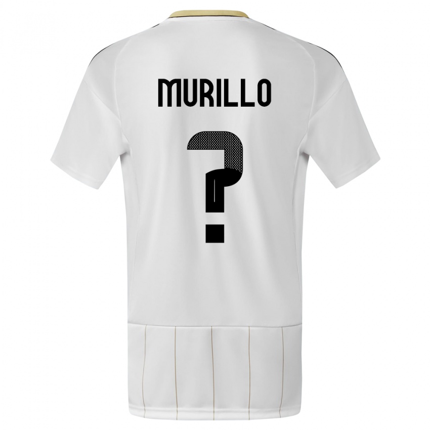 Niño Camiseta Costa Rica Isaac Murillo #0 Blanco 2ª Equipación 24-26 La Camisa