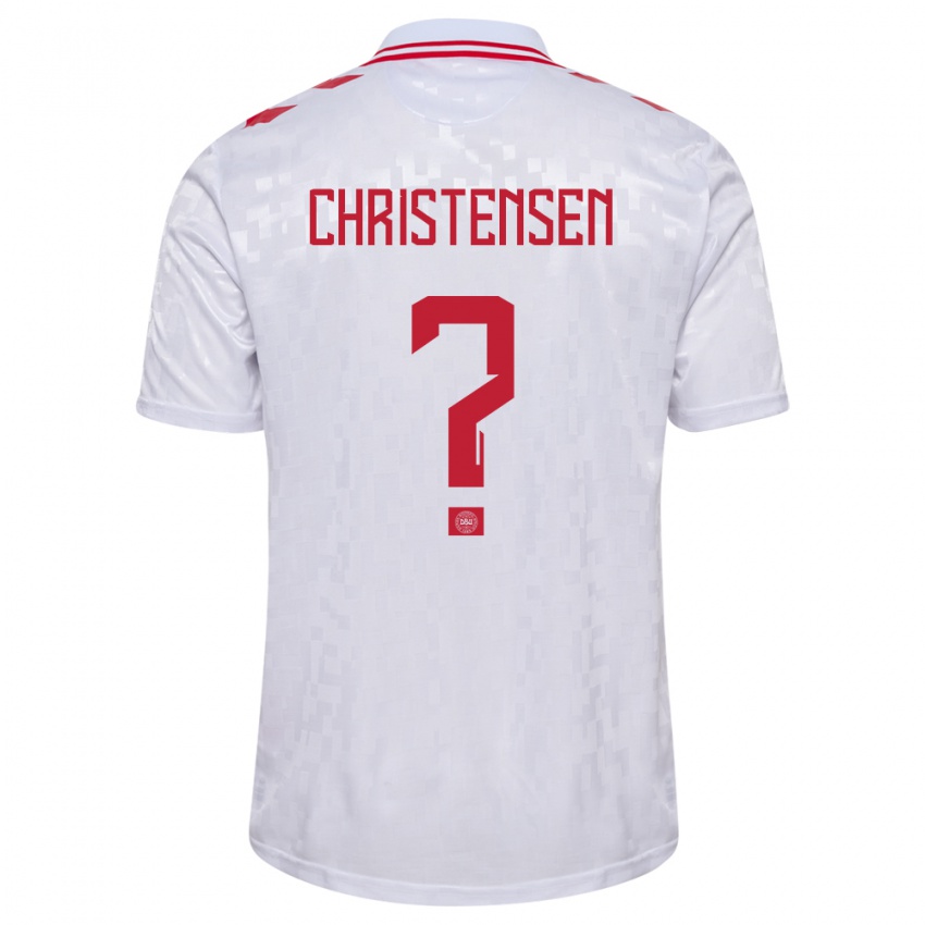 Niño Camiseta Dinamarca Sebastian Christensen #0 Blanco 2ª Equipación 24-26 La Camisa