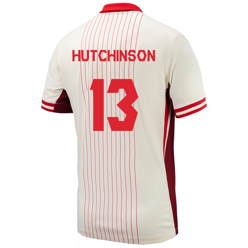 Niño Camiseta Canadá Atiba Hutchinson #13 Blanco 2ª Equipación 24-26 La Camisa