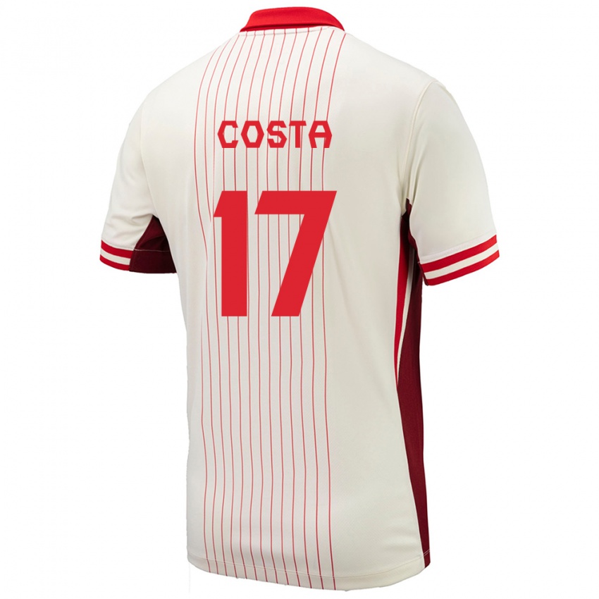 Niño Camiseta Canadá Jesse Costa #17 Blanco 2ª Equipación 24-26 La Camisa