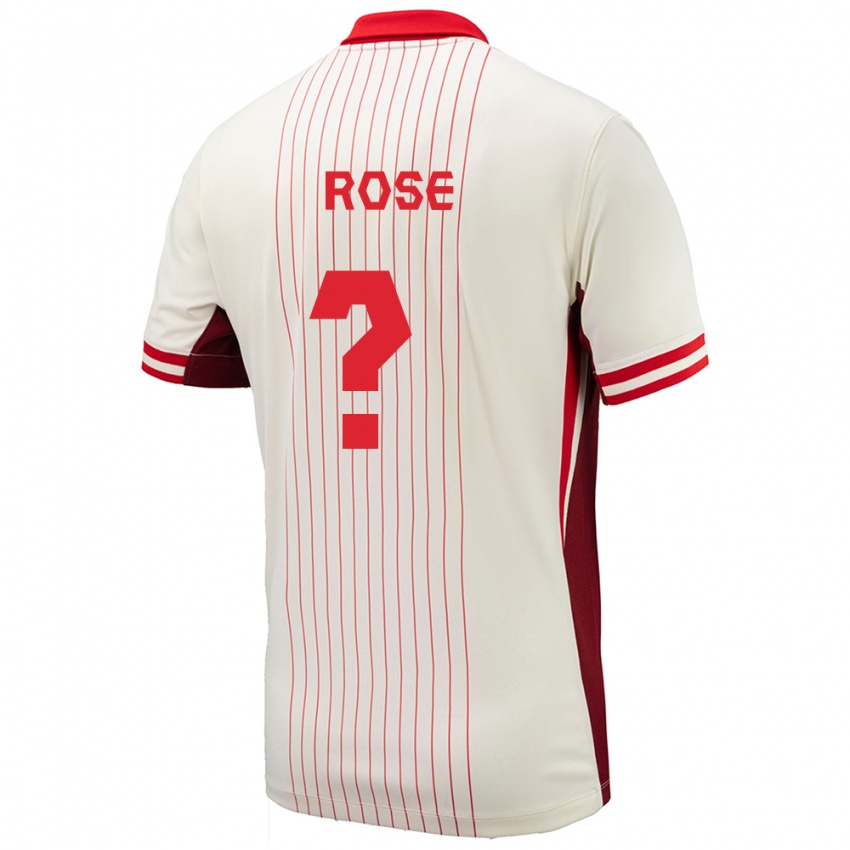 Niño Camiseta Canadá Federico Rose #0 Blanco 2ª Equipación 24-26 La Camisa