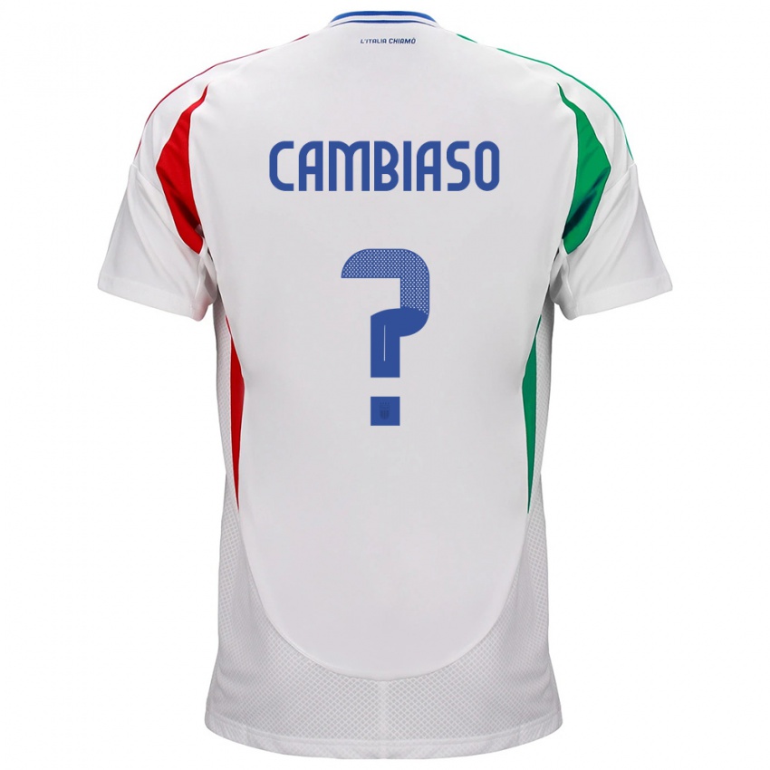 Niño Camiseta Italia Andrea Cambiaso #0 Blanco 2ª Equipación 24-26 La Camisa