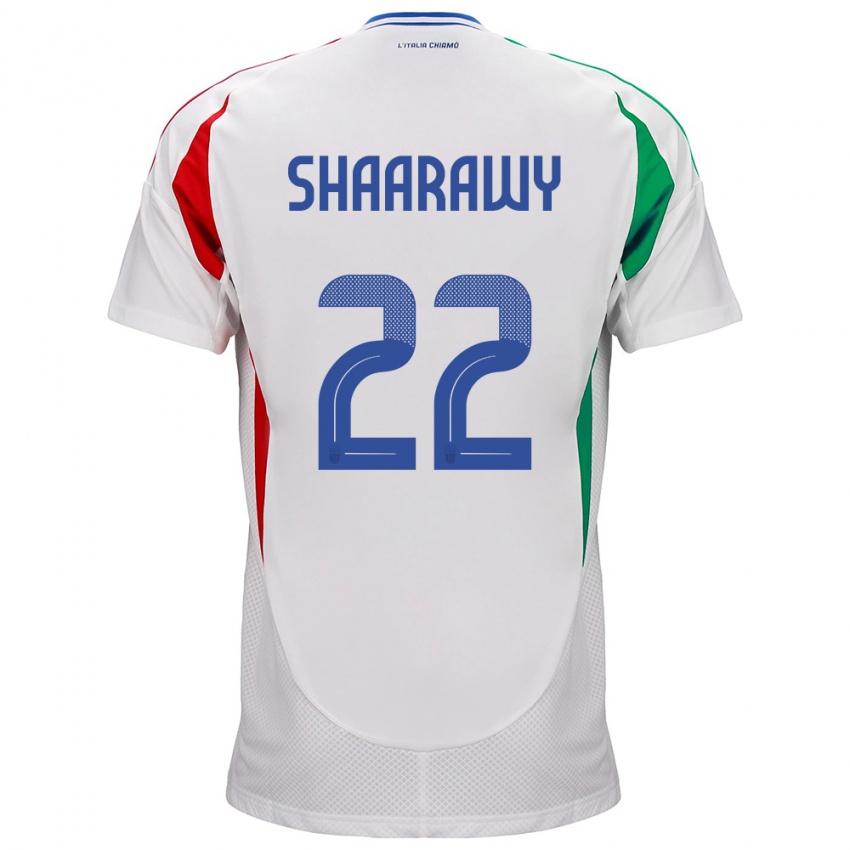 Niño Camiseta Italia Stephan El Shaarawy #22 Blanco 2ª Equipación 24-26 La Camisa