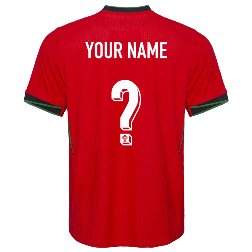 Hombre Camiseta Portugal Su Nombre #0 Rojo 1ª Equipación 24-26 La Camisa