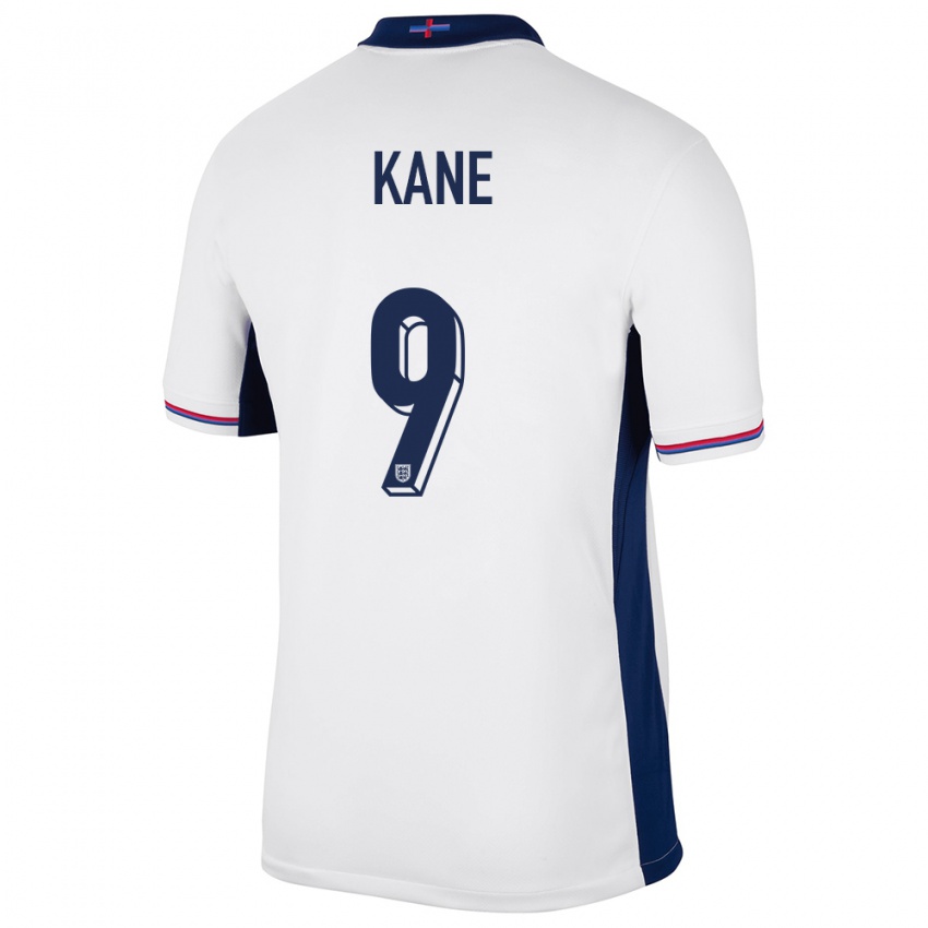 Hombre Camiseta Inglaterra Harry Kane #9 Blanco 1ª Equipación 24-26 La Camisa
