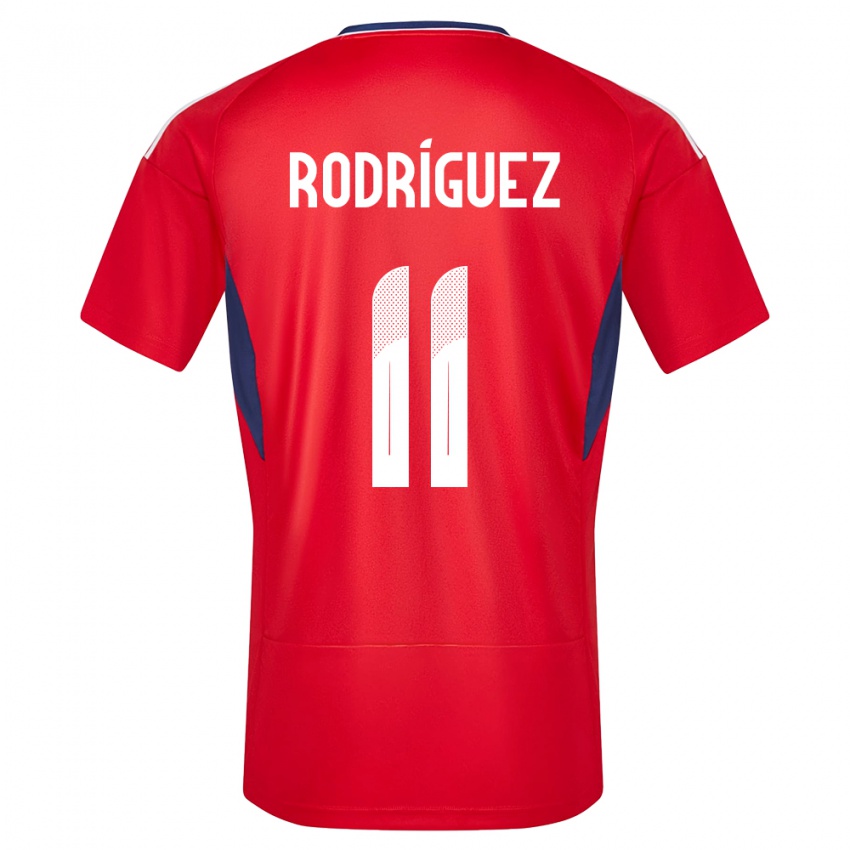 Hombre Camiseta Costa Rica Raquel Rodriguez #11 Rojo 1ª Equipación 24-26 La Camisa