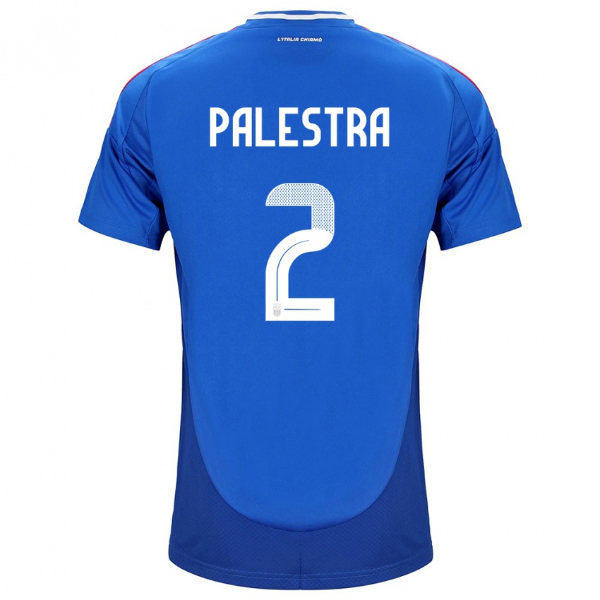 Hombre Camiseta Italia Marco Palestra #2 Azul 1ª Equipación 24-26 La Camisa