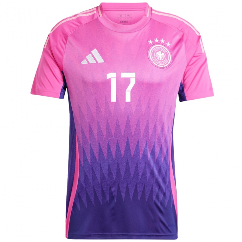 Hombre Camiseta Alemania Felicitas Rauch #17 Rosado Morado 2ª Equipación 24-26 La Camisa