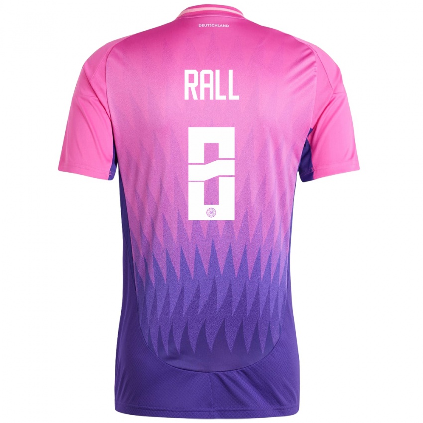 Hombre Camiseta Alemania Maximiliane Rall #8 Rosado Morado 2ª Equipación 24-26 La Camisa