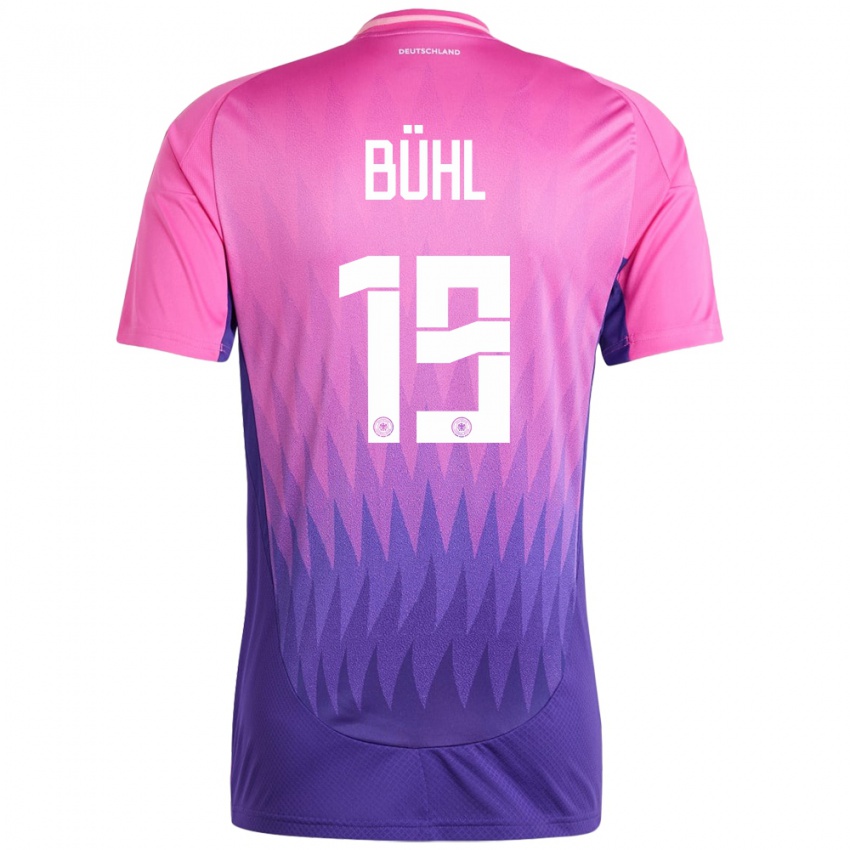 Hombre Camiseta Alemania Klara Buhl #19 Rosado Morado 2ª Equipación 24-26 La Camisa