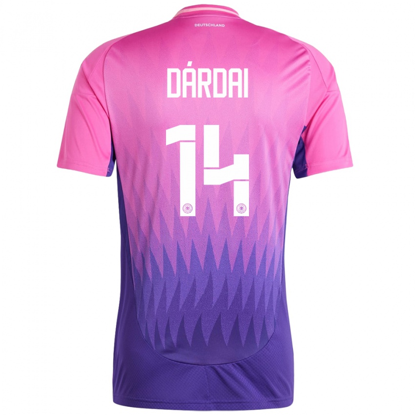 Hombre Camiseta Alemania Marton Dardai #14 Rosado Morado 2ª Equipación 24-26 La Camisa