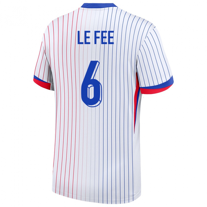 Hombre Camiseta Francia Enzo Le Fee #6 Blanco 2ª Equipación 24-26 La Camisa