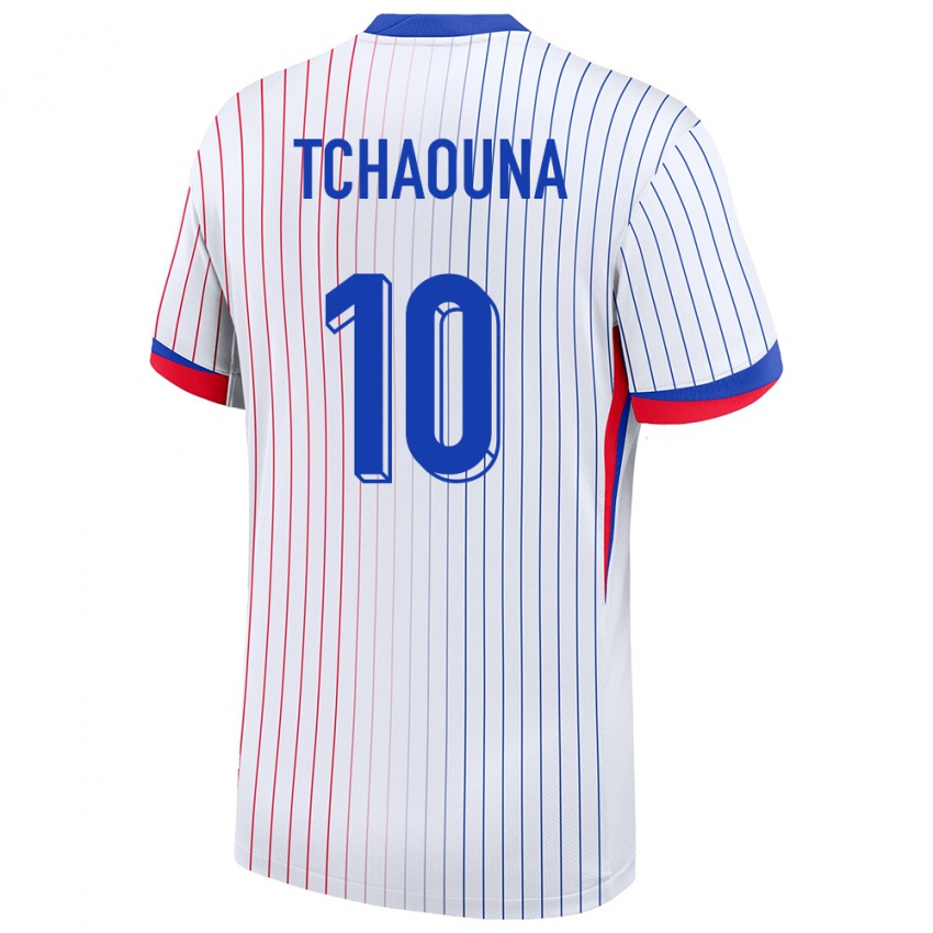 Hombre Camiseta Francia Loum Tchaouna #10 Blanco 2ª Equipación 24-26 La Camisa
