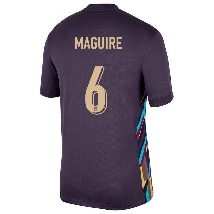 Hombre Camiseta Inglaterra Harry Maguire #6 Pasa Oscura 2ª Equipación 24-26 La Camisa