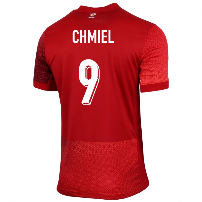 Hombre Camiseta Polonia George Chmiel #9 Rojo 2ª Equipación 24-26 La Camisa