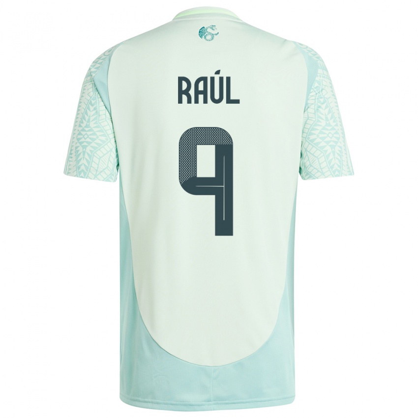 Hombre Camiseta México Raul Jimenez #9 Lino Verde 2ª Equipación 24-26 La Camisa