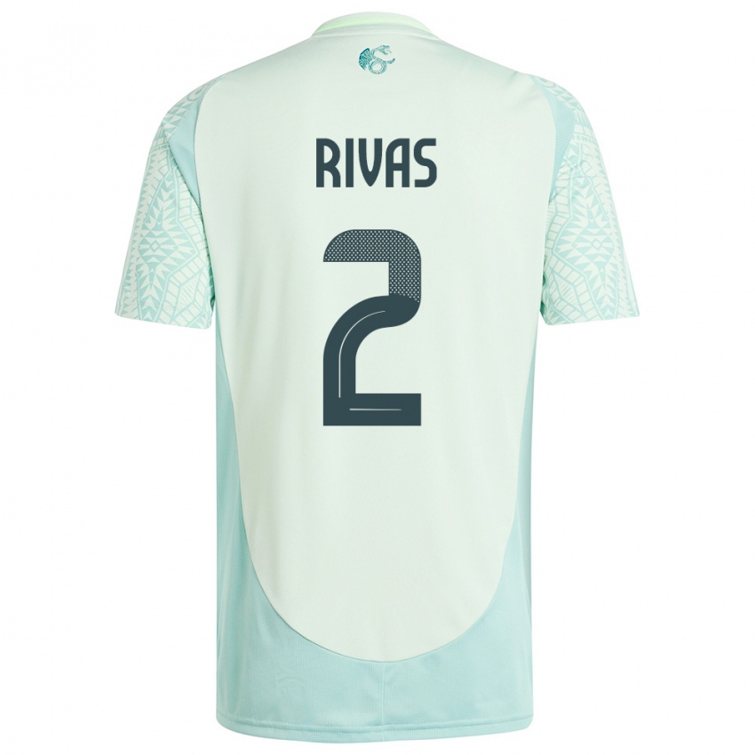Hombre Camiseta México Jesus Rivas #2 Lino Verde 2ª Equipación 24-26 La Camisa