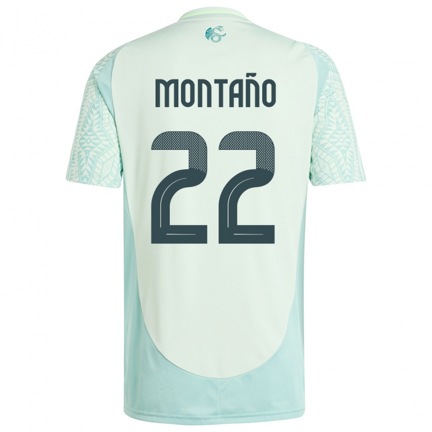 Hombre Camiseta México Andres Montano #22 Lino Verde 2ª Equipación 24-26 La Camisa